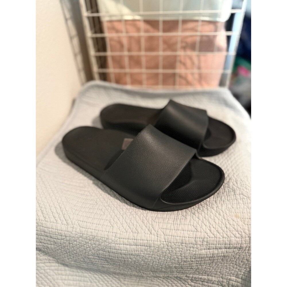 Archie’s Arch Support Slide Sandals in Black Men’s 8 | Women’s 9 NWOT